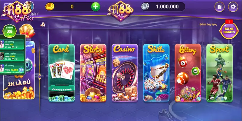 Giới thiệu Website M88vin - Nền tảng chơi game đổi thưởng uy tín 